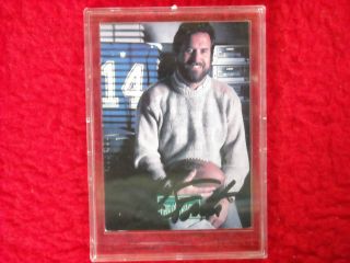 1992 PRO SET DAN FOUTS SIGNED CARD AUTOGRAPHED AUTO CHARGERS