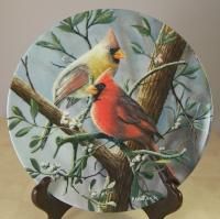 Cardinal Collector Plate Kevin Daniel 1985 Garden Birds