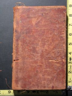 1814 Scholars Arithmetic by Daniel Adams Antique Leather Bound School