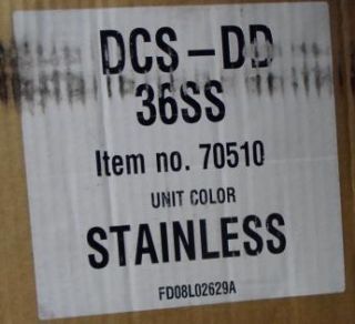 DCS DD 36SS 36 Stainless Steel Downdraft Ventilation System