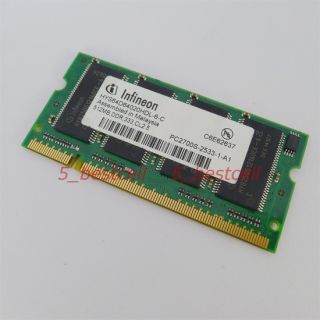 Infineon 512MB PC2700 DDR 333 200pin Laptop Memory IBM ThinkPad G41