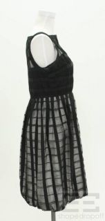 Cynthia Cynthia Steffe Black White Tulle Overlay Sleeveless Dress Size