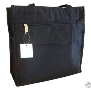 Black Shopping Tote Microfiber Bag Handbag