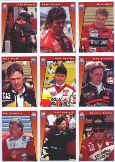 Indy 500 Racing Greats 36 Trading Cards Complete Set Mint