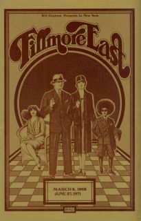 Duane Allman Brothers 1971 Final Fillmore East Program