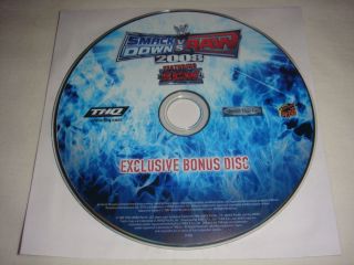  vs Raw 2008 Exclusive Bonus Disc SmackDown 08 Extra DVD ECW