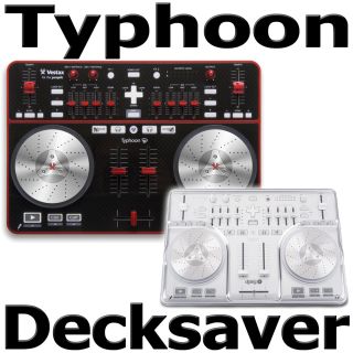  Typhoon USB DJ MIDI Controller w Decksaver DS PC Spin Cover