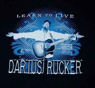 Darius Rucker 2010 Concert Tour T Shirt XL rem hootie lady antebellum