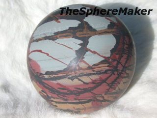  Paint Rock Sphere Natural Stone Art Death Valley California 3D