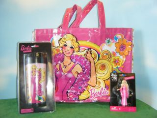  Barbie Superstar Shop Bag Travel Mug Keychain New