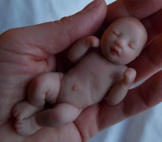 Full Sculpt Polymer Clay OOAK Newborn Baby by Heartwork Babies Lil