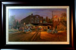 Dave Barnhouse Framed Motorcycle Print Ready to Ride