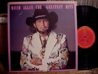 David Allan COE Greatest Hits LP 1978 Columbia VG