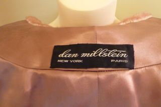 Dan Millstein 1960s Honey Brown Mink Fur Stole Jacket XS Small Bust 34