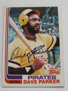 1982 Topps Dave Parker Pirates Card No 40