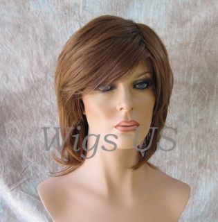 Wigs Strawberry Blond and Medium Auburn Style Medium Wig