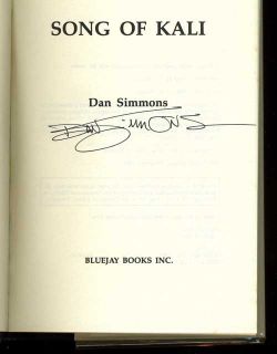 Simmons, DanSong of Kali HB/DJ 1st / 1st Signed (1985)