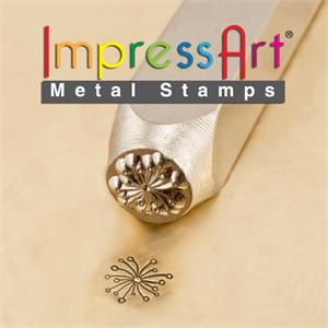 Dandelion ImpressArt Metal Design Stamp  Steel Hand Punch, Jewelry