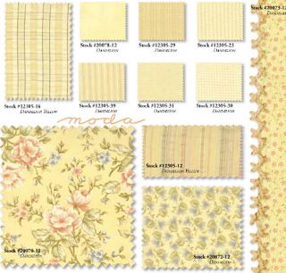 Dandelion Girl 5 Quilt Squares Moda Charms Fig Tree