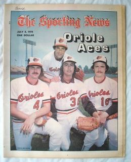  The Sporting News July 8 1978 Oriole Aces