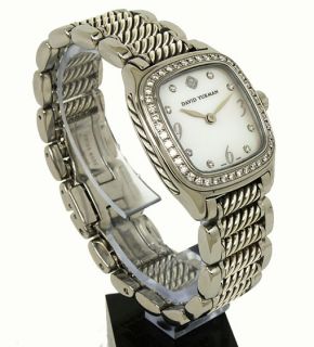 gorgeous david yurman s steel silver diamonds watch