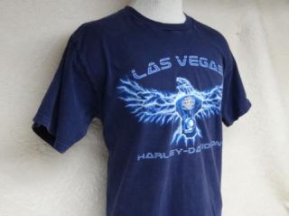 HARLEY DAVIDSON t shirt LAS VEGAS L