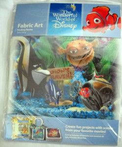 The Wonderful World of Disney Fabric Art Finding Nemo Tank Gang BNIP