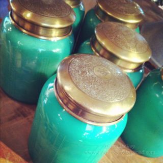 NIP NWT Anthropologie Capri Blue Jar Candle Turquoise Hibiscus