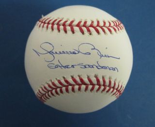 Mariano Rivera Yankees Autographed Signed Baseball Insc Enter Sandman