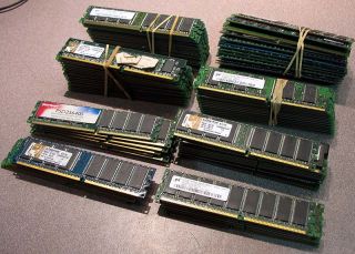 Lot of 110 128   256 MB PC3200 DDR RAM for Desktop PCs