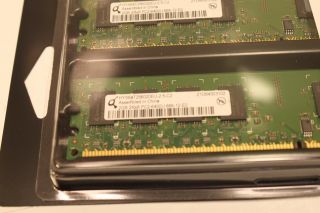 Qimonda 4GB Kit 2x2GB DDR2 800 PC2 6400 Desktop Memory Non ECC RAM