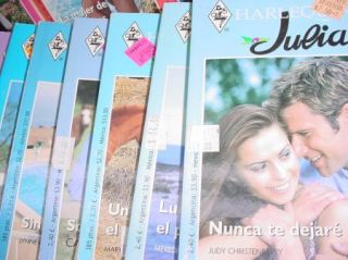 34 PB Book Lot Libros de Bosillo En Espanol Harlequin Julia Novela