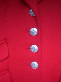 MDP Mario de Pinto Red Wool Blazer Jacket Coat 10