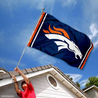 Denver Broncos Large Outdoor NFL 3 x 5 Banner Flag