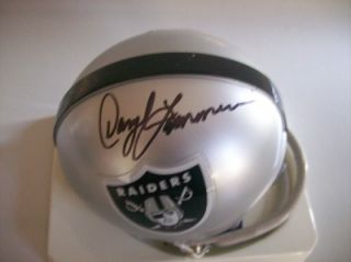 Daryle Lamonica Signed Oakland Raiders Mini Throwback Helmet PSA DNA
