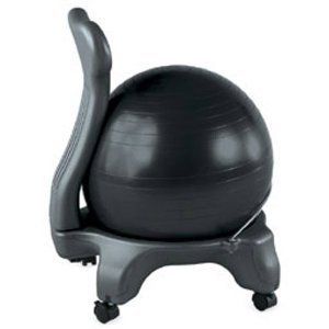Gaiam Ergonomic Yoga Balance Ball Chair Exercise Chair Black NIB