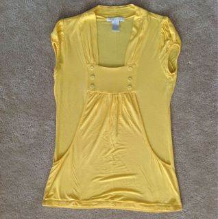 Design History Yellow Blouse Size Small