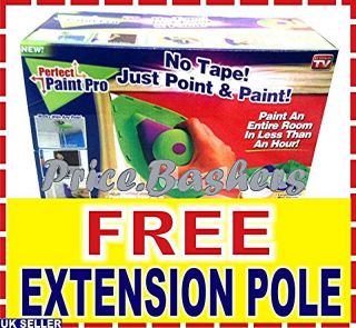 Paint Pro Perfect Free Pole 4X Pads Roller Tray and Painting System