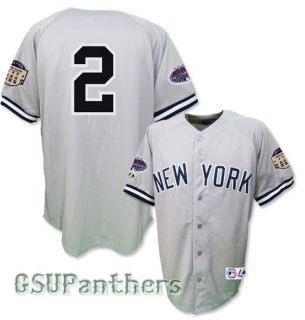 Derek Jeter 2008 New York Yankees All Star Grey Road Jersey Mens Sz M