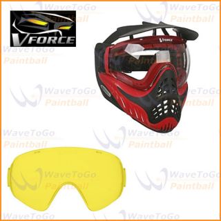 VForce Profiler Thermal Paintball Mask Red Yellow Lens