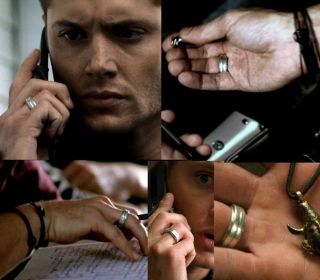 Supernatural Deans Ring Exact Replica USA Size 7 Stainless Steel Prop