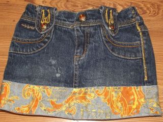 Precious Baby Phat Denim Skirt Bling Bling Size 2T Excellent Cond