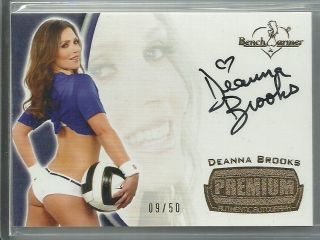 2012 Benchwarmer Premium Soccer Deanna Brooks Gold Foil Auto Autograph