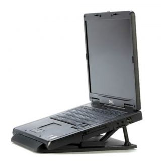 PORTABLE LAPTOP DESK STAND ACCESSORIES LAPTOP STAND ROTATING BASE NEW