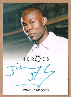 2010 Heroes Archives JIMMIE JEAN LOUIS Autograph Insert Card #NNO (The