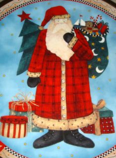 Debbie Mumm Whimsical Santa GIFTS FOR SANTA Folk Art Plate NICE