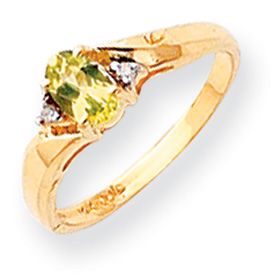  02Ct Diamond January December Birthstone Ring Pick Your Size