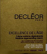Decleor Excellence de LAge Sublime Cream 50ml 1 7oz Regenerating