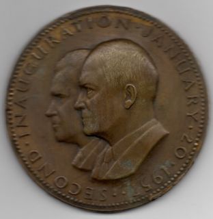 Dwight David Eisenhower Richard Milhous Nixon Inauguration Medal