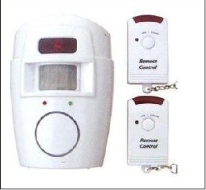 Wireless Motion Sensor Alarm Detector and Door Chime Kit w Fob Remote